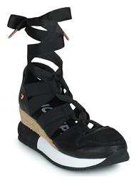 Gioseppo Lizarda Καλοκαιρινές Γυναικείες Πλατφόρμες Μαύρες