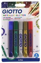 Giotto Glitter Metallic Κόλλα 10.5ml 5τμχ