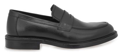 Giovanni Morelli Δερμάτινα Ανδρικά Loafers σε Μαύρο Χρώμα