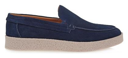 Giovanni Morelli Suede Ανδρικά Loafers σε Μπλε Χρώμα