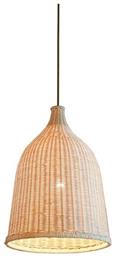 GloboStar Bahamas Light Wood Κρεμαστό Φωτιστικό Μπεζ 30εκ.