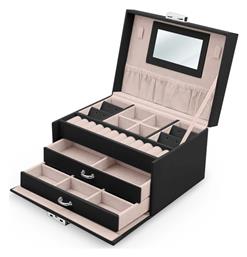 Go Clever Μπιζουτιέρα Μαύρη 18.6x14.8x11cm