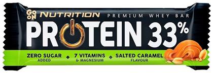 Go On Nutrition Premium Whey Μπάρα με 33% Πρωτεΐνη & Γεύση Salted Caramel 50gr