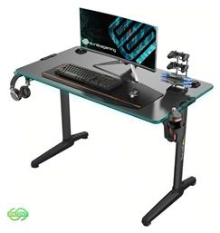 Γραφείο Gaming I44 με Μεταλλικά Πόδια Black 112x60x76.5εκ.