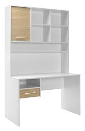 Γραφείο London 120x60x196εκ. Λευκό - Oak