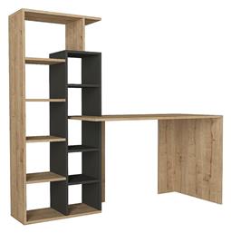 Γραφείο Primo με Βιβλιοθήκη 152x60x74εκ. Sapphire / Ανθρακί από το Esmarket