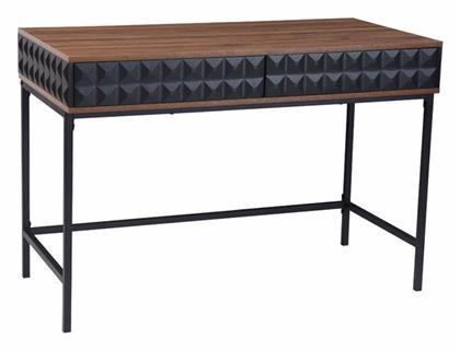 Γραφείο Zuma 110.5x54x76εκ. Καρυδί Μαύρο