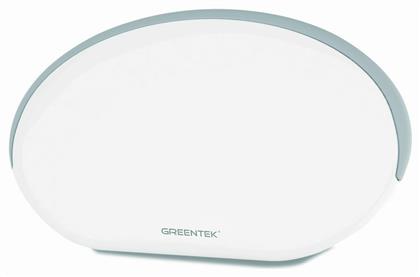 Greentek HDP-2 Εσωτερική Κεραία Τηλεόρασης (απαιτεί τροφοδοσία) σε Λευκό Χρώμα Σύνδεση με Ομοαξονικό (Coaxial) Καλώδιο