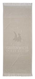 Greenwich Polo Club 3734 Πετσέτα Θαλάσσης με Κρόσσια Γκρι 190x90εκ.