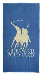 Greenwich Polo Club 3851 Πετσέτα Θαλάσσης Βαμβακερή Μπλε 170x90εκ.