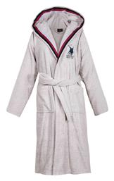 Greenwich Polo Club Μπουρνούζι με Κουκούλα Essential Grey 420gr/m²