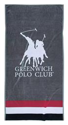 Greenwich Polo Club Πετσέτα Θαλάσσης Βαμβακερή Γκρι