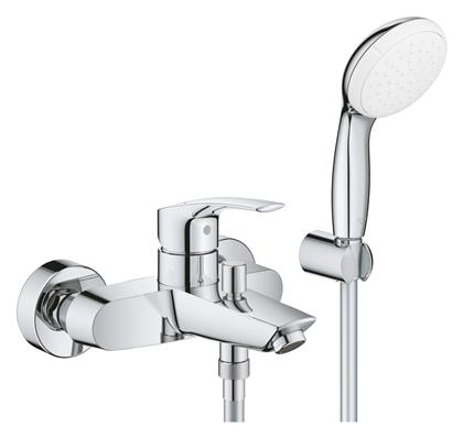 Grohe Eurosmart Αναμεικτική Μπαταρία Μπανιέρας Πλήρες Σετ Ασημί από το Polihome