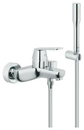 Grohe Eurosmart Cosmopolitan Αναμεικτική Μπαταρία Μπανιέρας Πλήρες Σετ Ασημί