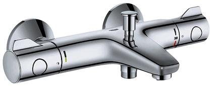 Grohe Grohtherm 800 Μπαταρία Μπανιέρας Θερμοστατική Ασημί από το Polihome