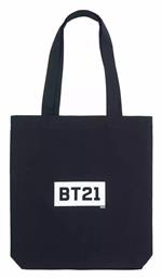 Grupo Erik BT21 Βαμβακερή Τσάντα για Ψώνια σε Μαύρο χρώμα από το Filinda