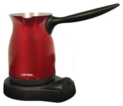 Gruppe JKT 600S1 Ηλεκτρικό Μπρίκι 800W με Χωρητικότητα 300ml Red