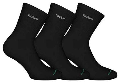 GSA 360 Αθλητικές Κάλτσες Μαύρες 3 Ζεύγη