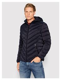 Guess Ανδρικό Μπουφάν Puffer Navy Μπλε