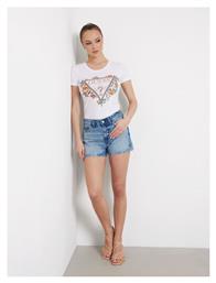 Guess Γυναικείο T-shirt Floral Λευκο