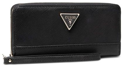 Guess Laurel Maxi Μεγάλο Γυναικείο Πορτοφόλι Μαύρο από το IzyShoes