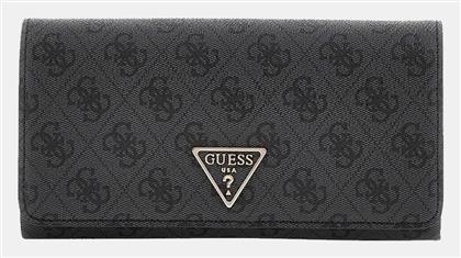 Guess Noelle Μεγάλο Γυναικείο Πορτοφόλι Γκρι