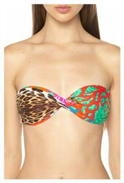 Guess Strapless Bikini Top Animal Print