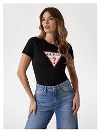 Guess Triangle Μπλούζα Μαύρη