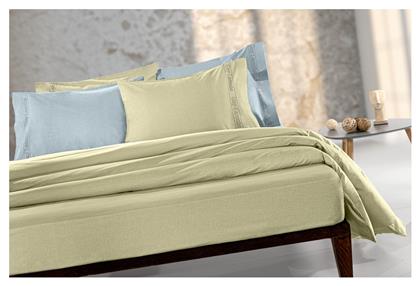 Guy Laroche Σεντόνι King Size με Λάστιχο 180x200x42εκ. Color Plus Olive από το Designdrops