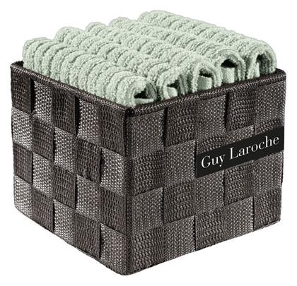 Guy Laroche Σετ Πετσέτες 5τμχ Be My Guest 30x30εκ. Anthracite από το Designdrops