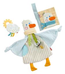 Haba Βρεφικό Σετ 3 1 Βιβλιαράκι Μασητικό Πανάκι Παηγοριάς Χήνα