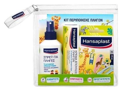 Hansaplast Παιδικό Spray Καθαρισμού Πληγών 100ml, Kids Animal Plasters 20τμχ & Κρέμα 20gr για Επούλωση από το Pharm24