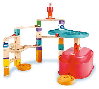 Hape Παιχνίδι Κατασκευών Ξύλινo Quadrilla Marble Run για Παιδιά 4+ Ετών από το Moustakas Toys