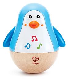 Hape Penguin Wobbler από Ξύλο με Μουσική για 6+ Μηνών