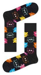 Happy Socks Cat Ανδρικές Κάλτσες Μαύρες