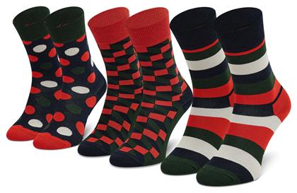 Happy Socks Unisex Κάλτσες με Σχέδια Πολύχρωμες 3Pack