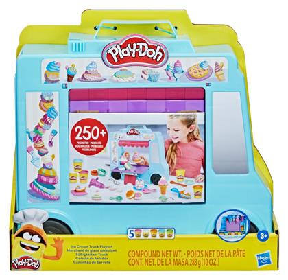 Hasbro Play-Doh Πλαστελίνη - Παιχνίδι Ice Cream Truck για 3+ Ετών, 5τμχ από το BlablaToys