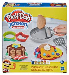 Hasbro Play-Doh Πλαστελίνη - Παιχνίδι Kitchen Creations Flip' n' Pancakes για 3+ Ετών, 8τμχ από το BlablaToys