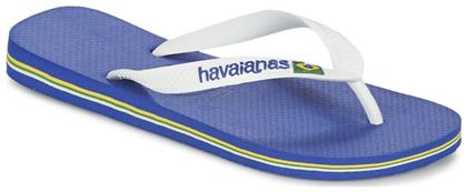 Havaianas Παιδικές Σαγιονάρες Λευκές Brasil Logo