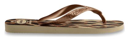 Havaianas Top Animals Σαγιονάρες σε Χρυσό Χρώμα