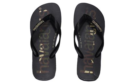 Havaianas Top Logomania FC Flip Flops σε Μαύρο Χρώμα