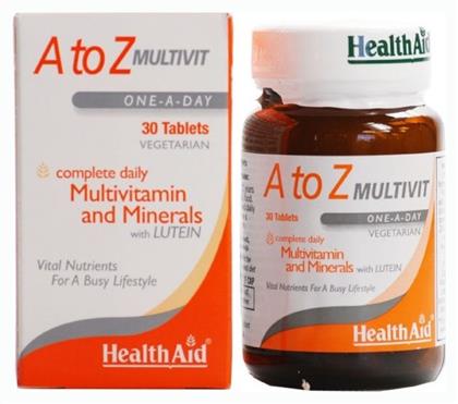 Health Aid A To Z Multivit Lutein 30 ταμπλέτες από το Pharm24