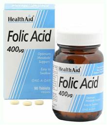 Health Aid Acid Folic 400mg 90 ταμπλέτες από το Pharm24