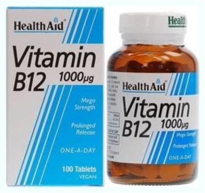 Health Aid B12 1000mg 100 ταμπλέτες από το Pharm24