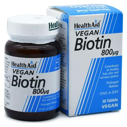 Health Aid Biotin 800mg 30 ταμπλέτες