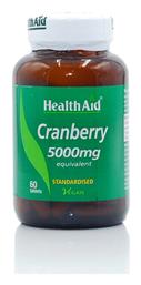 Health Aid Cranberry Extract 5000mg 60 ταμπλέτες