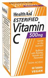 Health Aid Esterified Vitamin C Βιταμίνη για Ενέργεια & Ανοσοποιητικό 500mg 60 ταμπλέτες