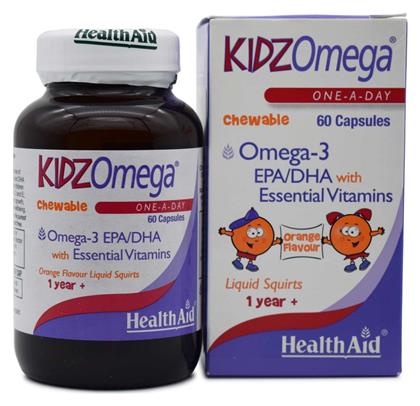 Health Aid KidzOmega 60 μασώμενες ταμπλέτες από το Pharm24