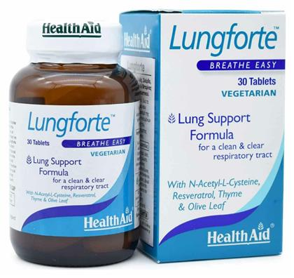 Health Aid Lungforte Breathe Easy 30 ταμπλέτες