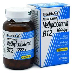 Health Aid Methylcobalamin Metcobin B12 1000mg 60 ταμπλέτες